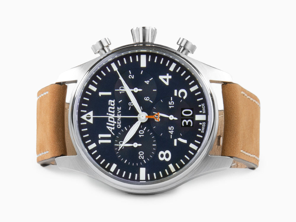 Alpina Startimer Pilot Chronograph Big Date Quartz watch AL 372 Blue Iguana Sell