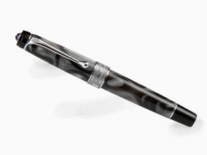 Aurora Europa Fountain Pen, Limited Edition, Marbled resin, Chrome trims