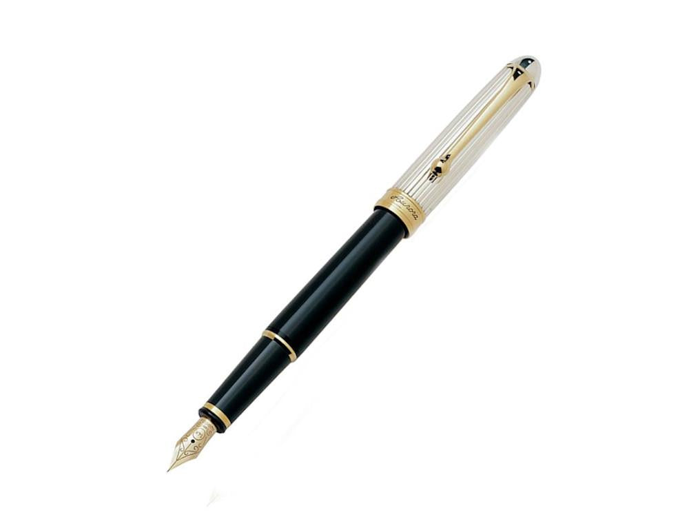 Aurora 88 Small Fountain Pen, Resin, Gold plated, 814