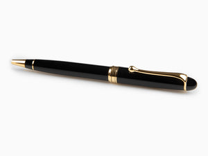 Aurora 88 Ballpoint pen, Resin, Black, Gold plated, 830