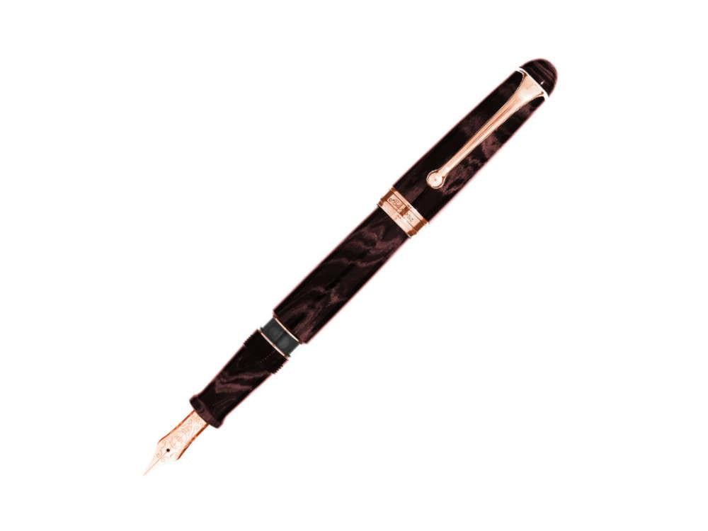 Aurora 88 Ebonite Cognac Fountain Pen, Brown, Limited Edition, 888-PEM
