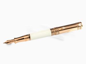 Aurora Dante Paradiso Fountain Pen, White, Limited Edition, 920-CPW