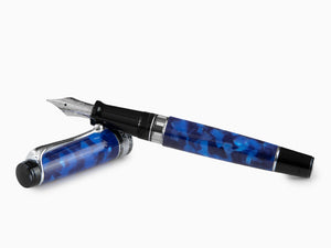 Aurora Optima Fountain Pen, Auroloide, Blue, 996CB