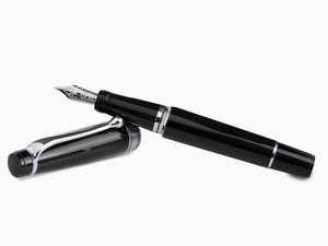 Aurora Optima Mini Fountain Pen, Resin, Black, 996CMN