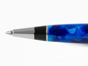 Aurora Optima Ballpoint pen, Auroloide, Blue, Chrome Trim, 998-CBA