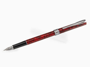 Aurora Fountain Pen Magellano - Burgundy Lacquered & Chrome - A18CX