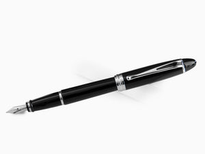 Aurora Ipsilon De Luxe Fountain Pen Black Resin B12C