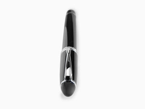 Aurora Ipsilon De Luxe Fountain Pen Black Resin B12C