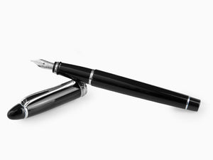 Aurora Ipsilon De Luxe Fountain Pen Black Resin B12C