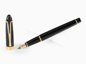 Aurora Ipsilon Fountain Pen, Resin, Black, B12N