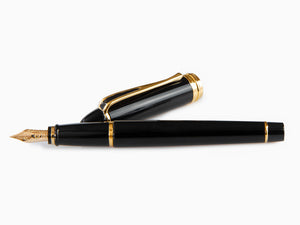 Aurora Ipsilon Fountain Pen, Resin, Black, B12N