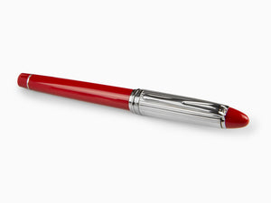 Aurora Ipsilon Fountain Pen, Resin, Red, Sterling Silver .925, B14CR