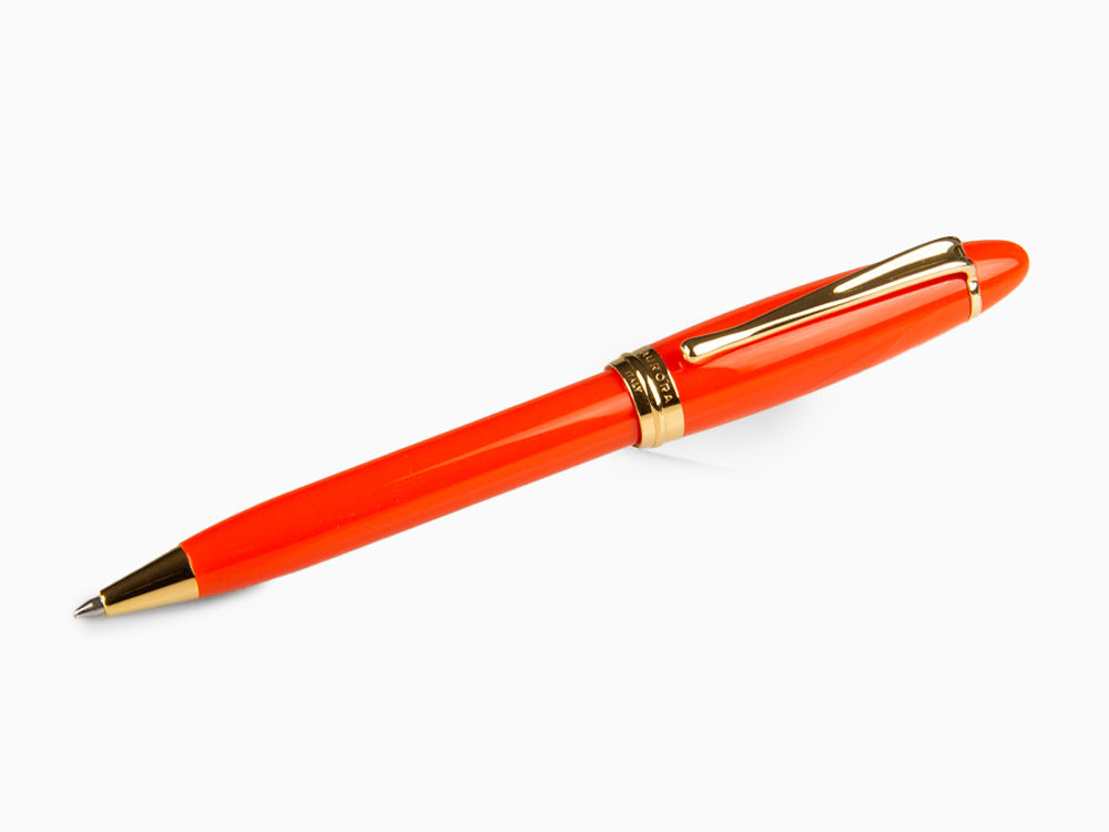 Aurora Ipsilon Autumn Ballpoint pen, Resin, Gold plated, Orange, B31-DO