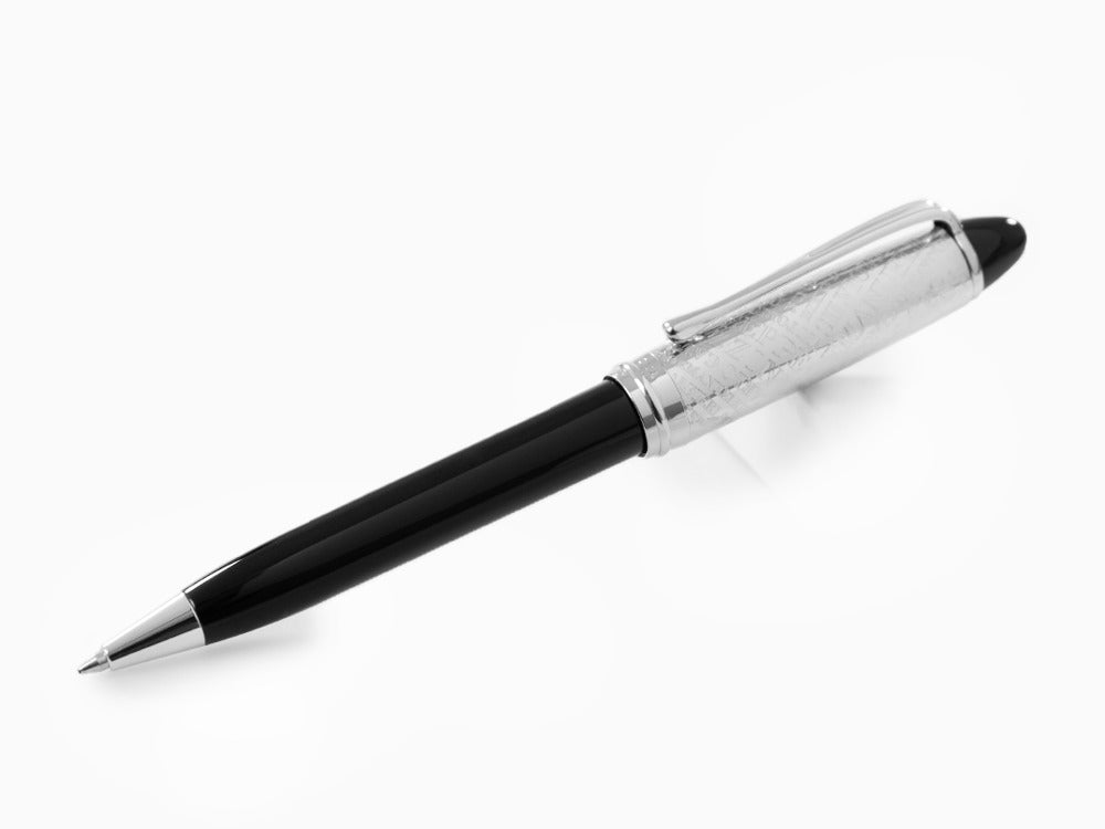 Aurora Ipsilon Italia Ballpoint Pen, Resin, Chrome Trim, Black, B31-IT