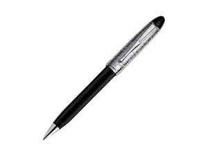 Aurora Ipsilon Italia Ballpoint Pen, Resin, Chrome Trim, Black, B31-IT