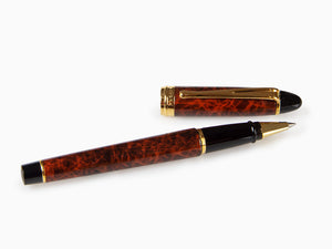 Aurora Ipsilon Lacca Rollerball pen, Lacquer, Gold plated, Brown, B73T