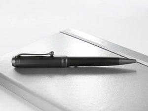 Aurora Talentum Full Metal Black Ballpoint pen, Resin, Black, Ruthenium, D30-CRN