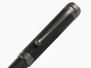 Aurora Talentum Full Metal Black Ballpoint pen, Resin, Black, Ruthenium, D30-RN