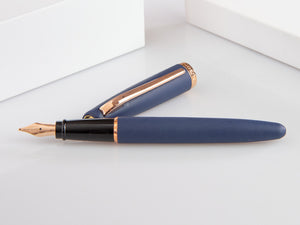 Aurora Style Fountain Pen, Resin, Rose gold trim, E20PB