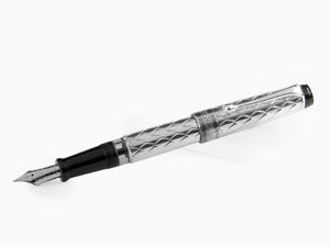 Aurora Riflessi Fountain Pen - Sterling Silver .925-G11