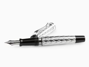 Aurora Riflessi Fountain Pen - Sterling Silver .925-G11