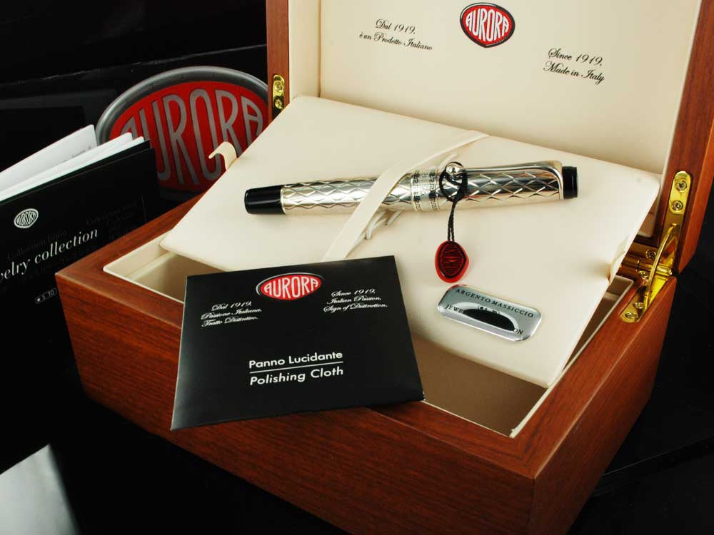 Aurora Roller Pen Riflessi - .925 Sterling Silver Cap and Barrel - G71 -  Iguana Sell