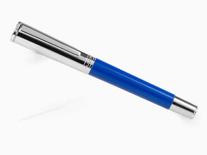 Aurora TU Fountain Pen, Resin, Chrome Trim, Blue, T11CB