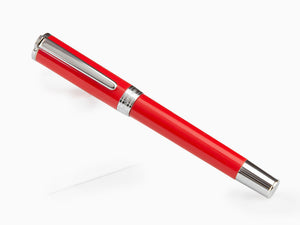 Aurora TU Fountain Pen - Red Resin - Chromed - T11R