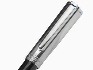 Aurora TU Ballpoint Pen - Black Resin - Chromed - T31CN