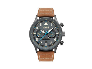 AVI-8 Hawker Hurricane Carey Dual Time Orissa Quartz Watch, 43 mm, AV-4088-04