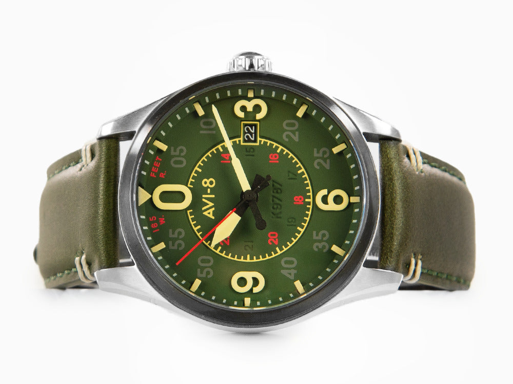 AVI 8 Spitfire Smith Reading Automatic Watch Green 42 mm AV