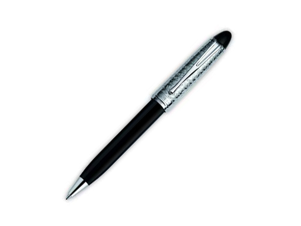 Aurora Ipsilon Italia Ballpoint Pen, Resin, Chrome Trim, Black, B31-IT