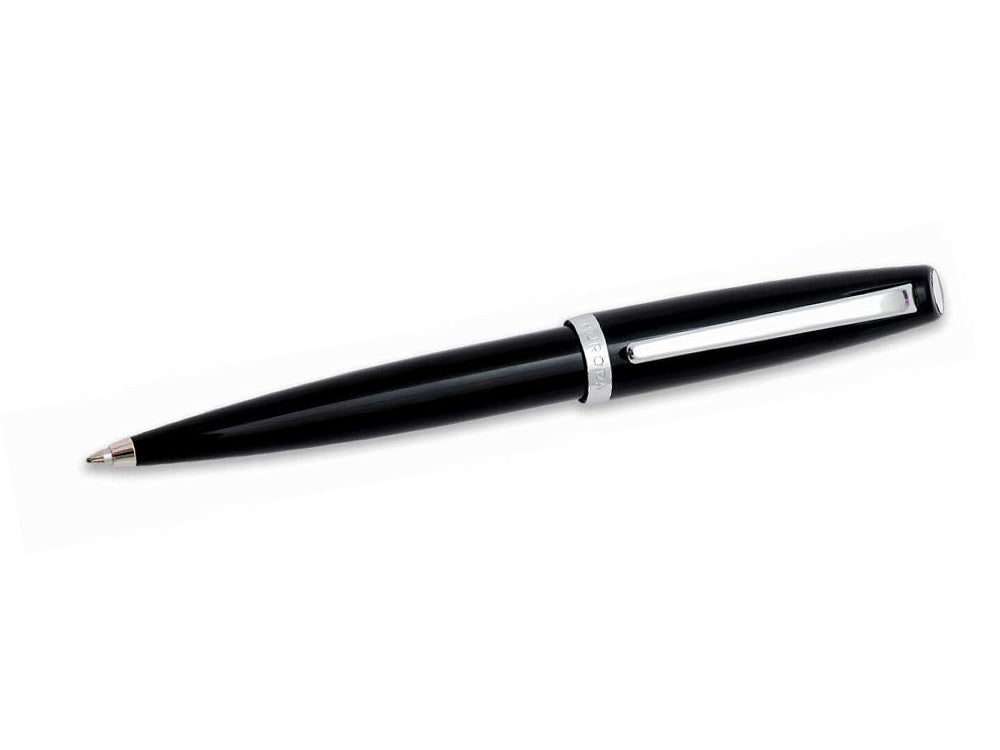 Aurora Style Ballpoint pen, Black Resin, Chrome trim, E32NP