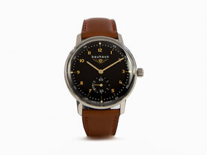 Bauhaus Quartz Watch, Black, 36 mm, 2037-2