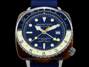 Briston Clubmaster Diver Pro GMT Automatic Watch, Blue, LE, 24844.SA.T.15.NNB