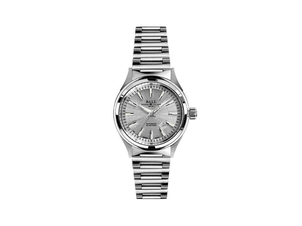 Fastrack Automatics Silver Dial Stainless Steel Strap Watch for Girls