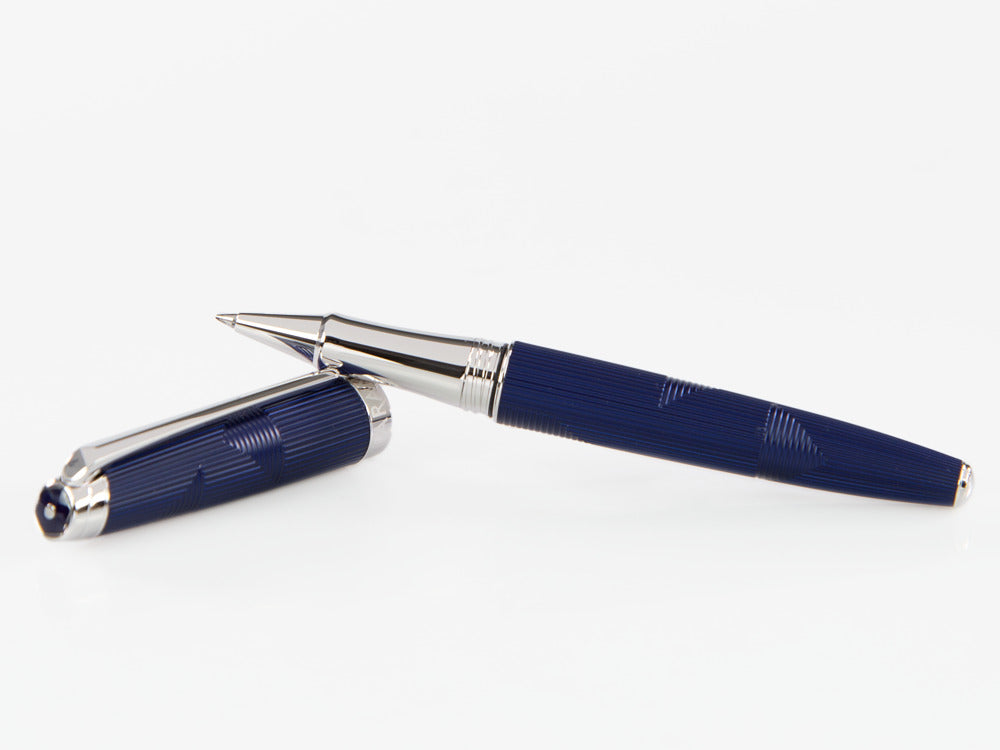 Caran d'Ache Léman Bleu Marin Rollerball pen, Lacquer, Blue, 4779.169