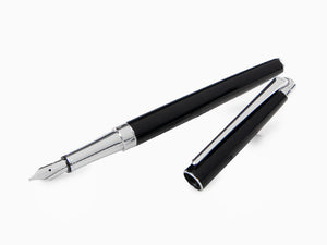 Caran d´Ache Léman Slim Black Ebony Fountain Pen, Black, 4791.782