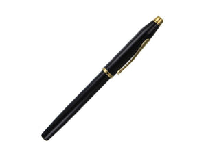 Cross Century II Fountain Pen, Lacquer, Black, 23K Gold plated, Polished