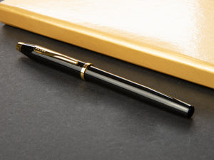 Cross Century II Fountain Pen, Lacquer, Black, 23K Gold plated, Polished