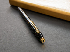 Cross Century II Fountain Pen, Lacquer, Black, 23K Gold plated, Polished