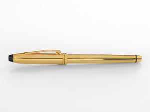 Cross Townsend Rollerball Pen, 10K Gold Filled, Gold, Polished, Resin, 705