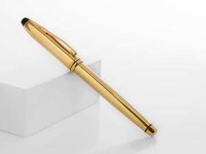 Cross Townsend Rollerball Pen, 10K Gold Filled, Gold, Polished, Resin, 705