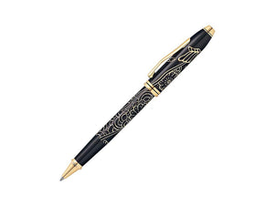 Cross Townsend Year of the Dog 2018 Rollerball pen, Lacquer, Black, 23K Gold