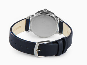 Delbana Dress Antibes Quartz Watch, Blue, 32 mm, Leather strap, 41611.615.1.536