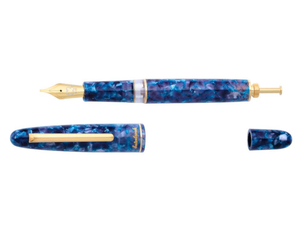 Esterbrook Estie Blue Moon Fountain Pen, Piston, Gold plated, EBM2306