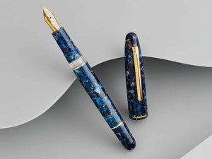 Esterbrook Estie Nouveau Bleu Fountain Pen, Piston, Gold plated, ENB256