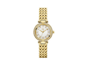 GC Watches Vogue Quartz Watch, PVD Gold, White, 32 mm, Z22002L1MF