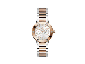 GC Watches GC Aura Quartz Watch, PVD Rose Gold, White, 36 mm, Z48002L1MF