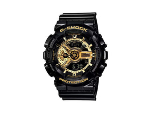 G-SHOCK Casio Classic Quartz Watch, Resin, Black, 55 × 51.2mm, GA-110GB-1AER